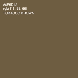 #6F5D42 - Tobacco Brown Color Image